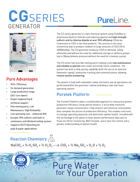 Thumbnail: CG Series Generator Specification Sheet